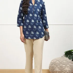 Women Beige Cotton Solid Regular Pants